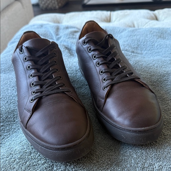 Thursday Boot Company Dark Brown Leather Sneakers men’s size 11.5 - Picture 1 of 6